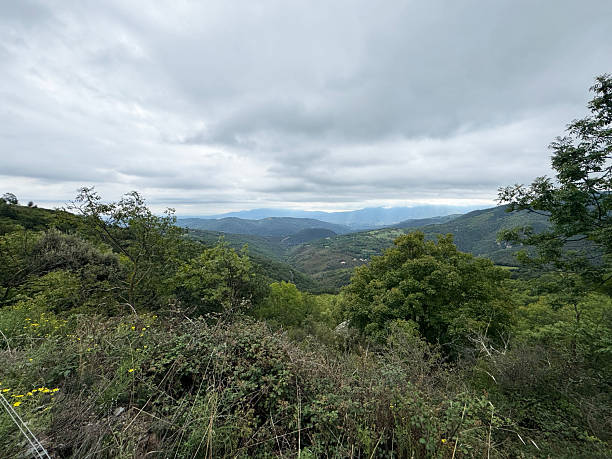 istock Mountain landscape on an overcast day 2238608243