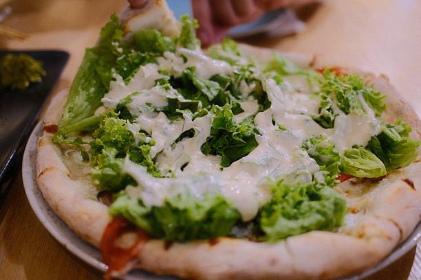 Frozen pizza in foil