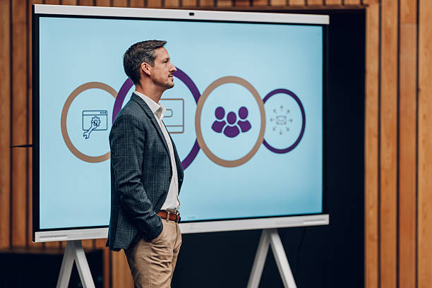 istock Business professional leading a presentation with visual aids 2238625947