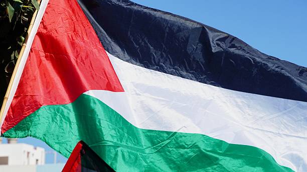 istock Palestinian flag waving representing Gaza humanitarian aid support 2238637999