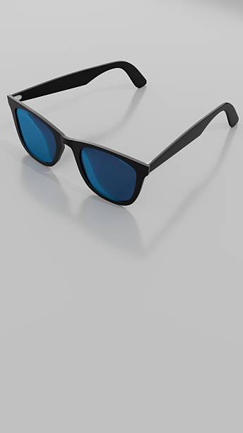 istock Black sunglasses angled view isolated on white background 2238644057