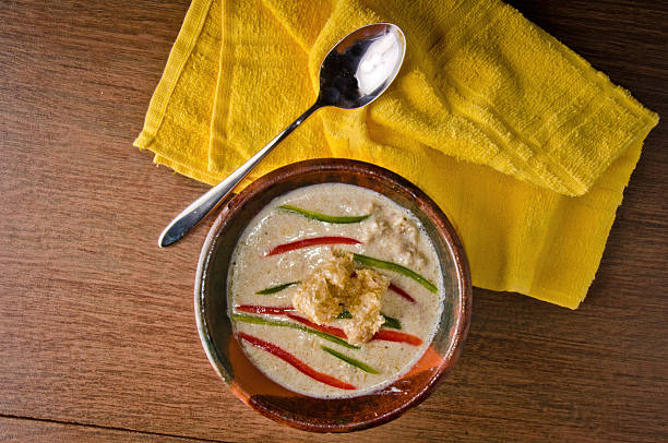 Traditional Mexican Pork Rind Cream Soup (Crema de Chicharron)