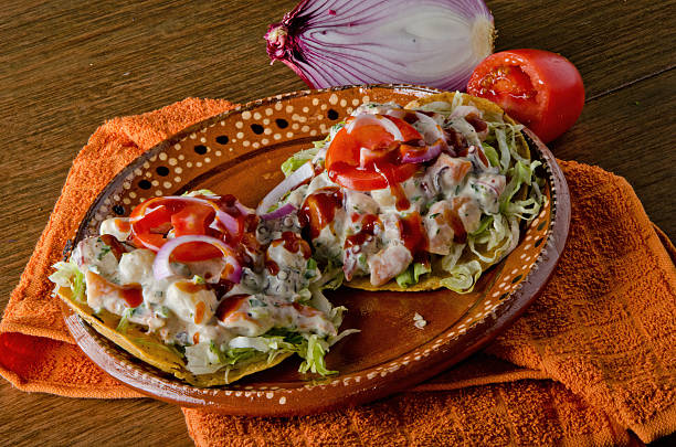 Traditional Mexican Octopus Salad Tostadas (Pulpo Enamorado)