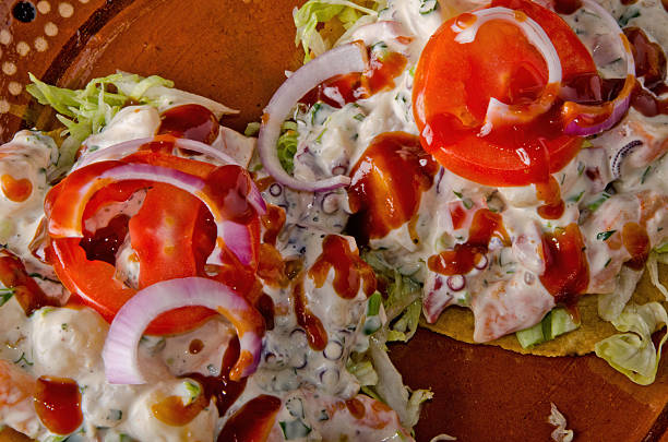 istock Traditional Mexican Octopus Salad Tostadas (Pulpo Enamorado) 2238646219
