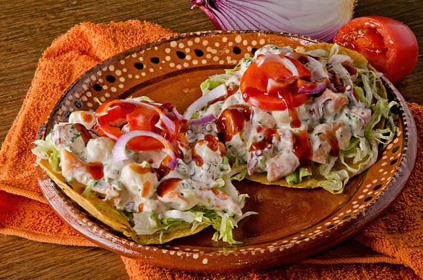 istock Traditional Mexican Octopus Salad Tostadas (Pulpo Enamorado) 2238646220