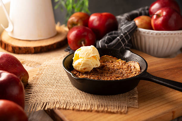 istock Apple oat crumble icecream iron cast skillet recipe 2238648500