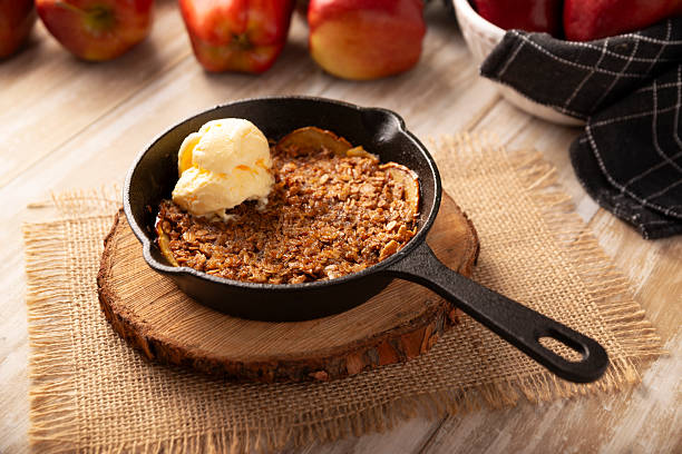 istock autumn dessert apple crumble 2238648741