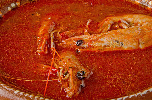 istock Spicy Mexican Shrimp Soup (Caldo de Camaron) in a Red Chili Broth 2238649210