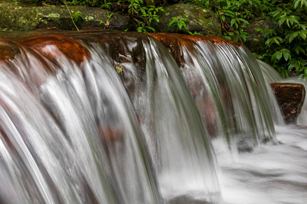 The long exposure technique presents the waterfalls and streams in Taiwan's mountains and forests. The water flows as smoothly as silk, flowing through wet rocks and moss, full of poetry and coolness.