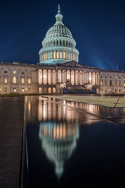 istock The illuminated U.S. Capitol Building in Washington D.C. at night 2238677248