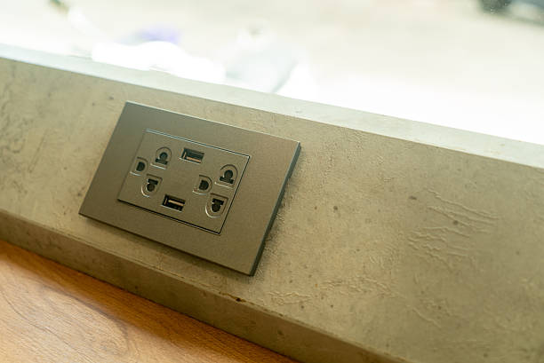 istock Modern Electric Outlet with USB Ports 2238682057
