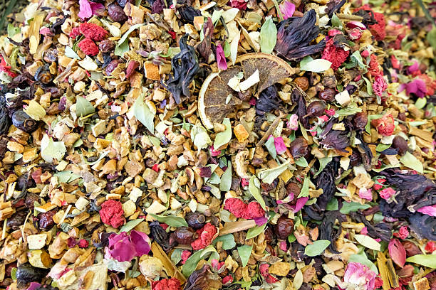 istock Pile of dried fruit and flowers 2238682265
