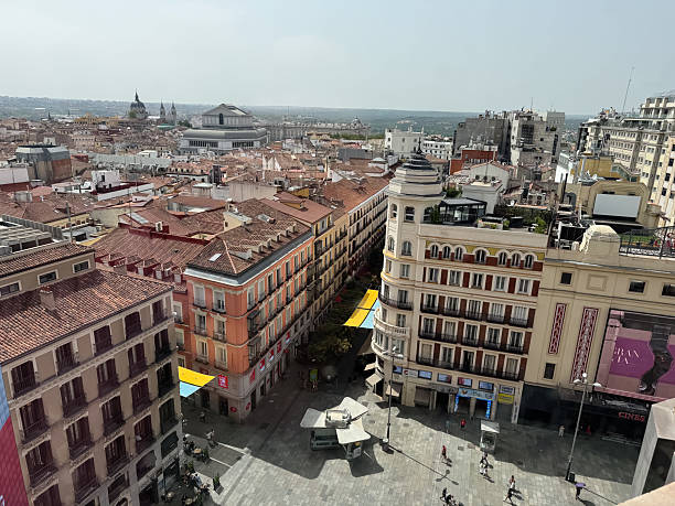 istock Panorama of Madrid in Callao Square 2238685023