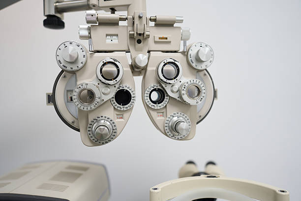 istock Phoropter displaying during eye examination in optometry clinic 2238685640