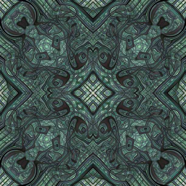 Kaleidoscopic abstract background. Seamless pattern. Modern oriental ornament for carpet, shawl, cloth, wallpaper or anything.
