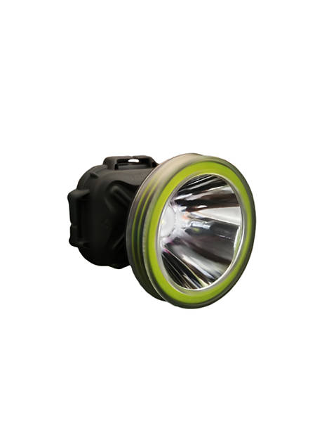 istock Angled View of LED Flashlight with Green Ring and Reflector 2238688525