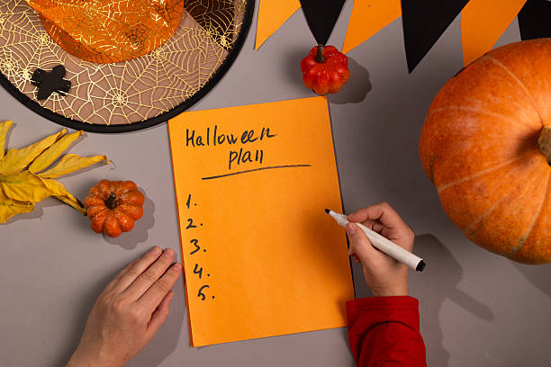 istock Making a Halloween Plan for the Upcoming Autumn Holiday 2238691104