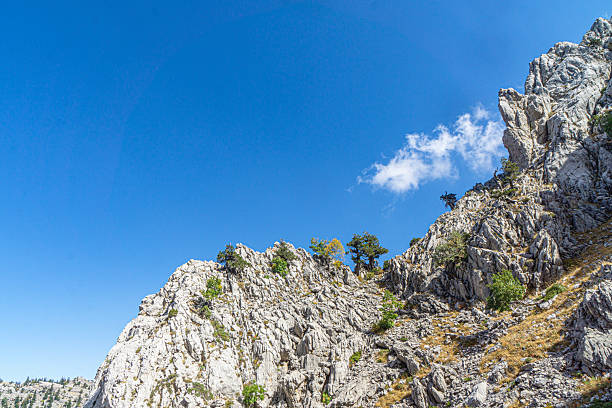 The scenic views of the Giden Gelmez Mountains are a natural wonder, rising in Akseki between Antalya and Konya, and consist of the impressive cliffs of the Central Taurus Mountains in Turkey