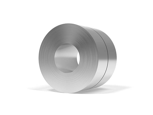 istock Cold rolled strip steel isolated on white background. 2238697580