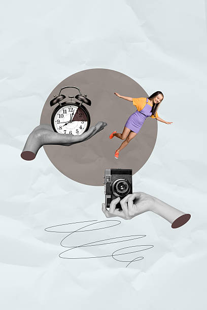 istock Collage of joyful people dancing near clock representing fun time excitement weekend freedom social celebration 2238700152