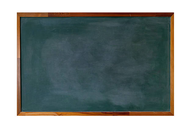 istock Empty green chalkboard texture hang on the white wall. double frame from greenboard and white background. image for background, wallpaper and copy space. bill board wood frame for add text. 2238701136