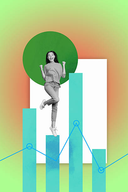 istock Collage Featuring Excited Business person With Business Chart Pie Graph Analyzing Data Statistics Concept 2238702190