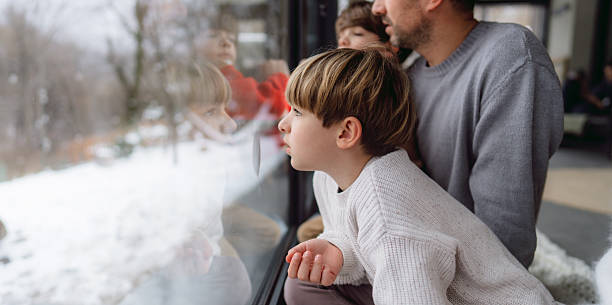 istock Cosy moments with my boys while it's snowing outside 2238706510