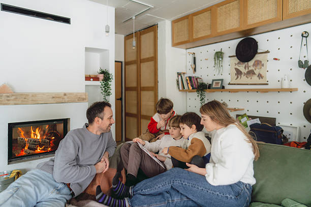 istock Wintertime is for family and book reading 2238706637
