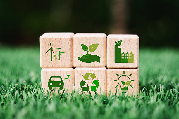 istock wooden cube block with green net zero icon on blurred green nature background for Reduction of carbon emissions, carbon neutral concept. Net zero greenhouse gas emissions target 2238710830
