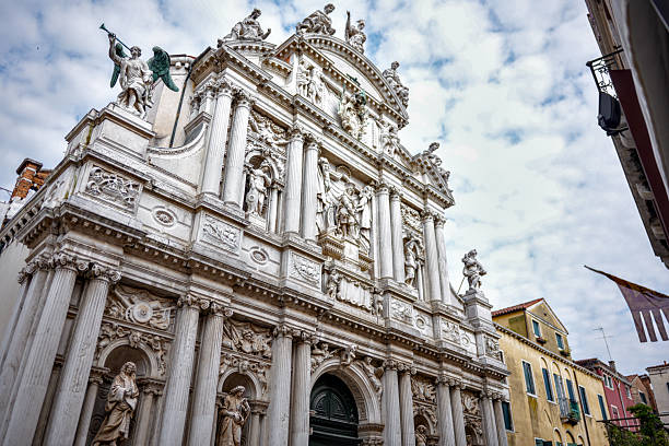istock Venice Italy baroque church facade architecture 2238713154