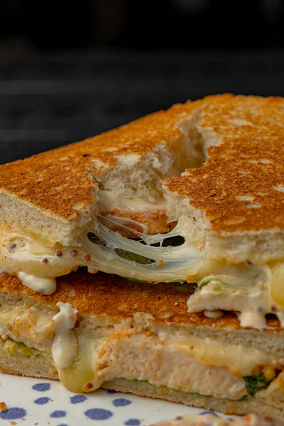 istock Ham and cheese sandwich close-up 2238713210