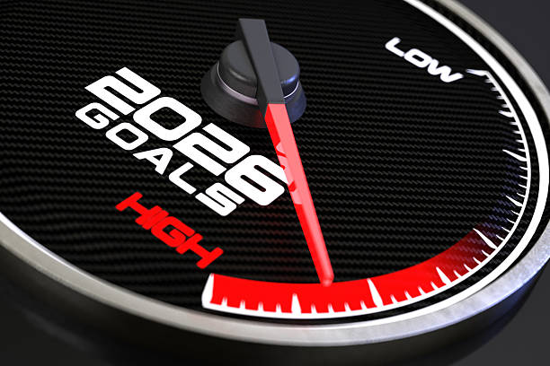 istock Goals Indicator Needle Pointing to High for Success in the Year 2026 2238724936