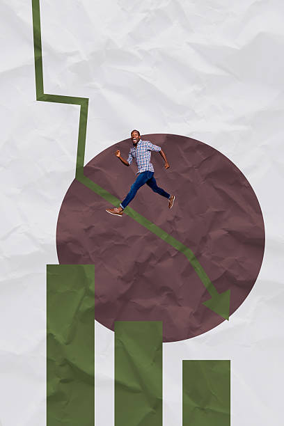 istock Modern business crisis collage witt business analyzing shocking falling stats graph symbolizing global decrease 2238727803