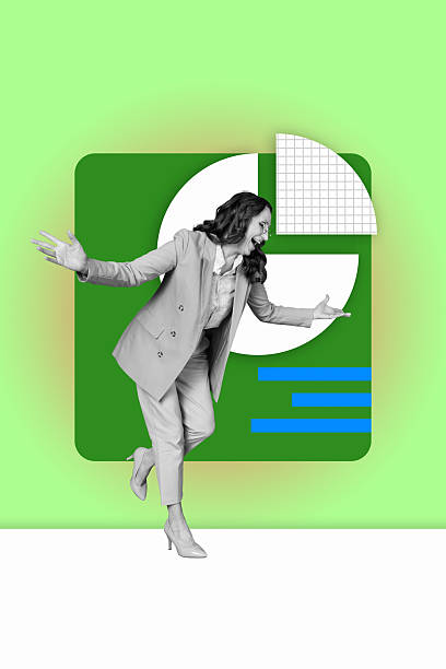 istock Collage Featuring Excited Business person With Business Chart Pie Graph Analyzing Data Statistics Concept 2238733577