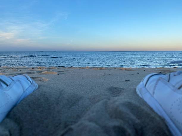 man enjoying nature by the lake