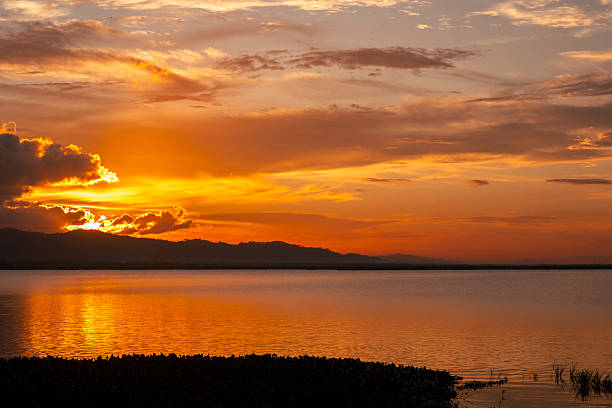 istock Scenic Lake View at Colorful Sunset 2238740459