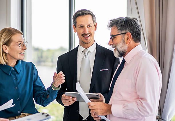 istock Business people discussing project during meeting at office 2238740969
