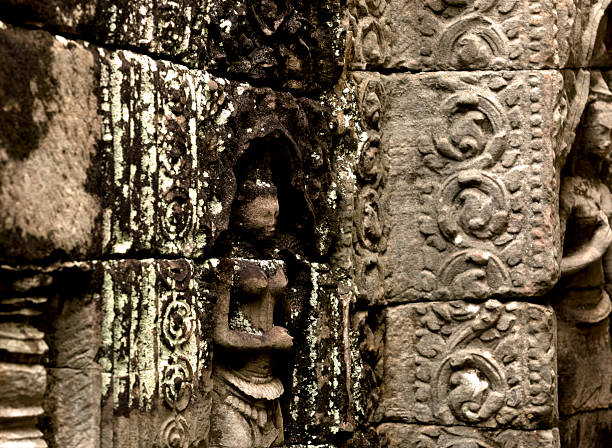 Preah Khan was built by King Jayavarman VII in the late 12th century as a dedication to his father.