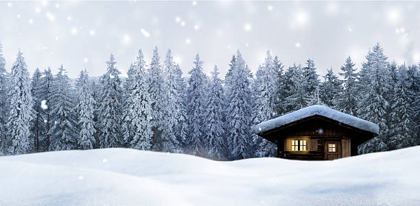 istock Winter Christmas atmosphere with snow and Christmas tree 2238746298