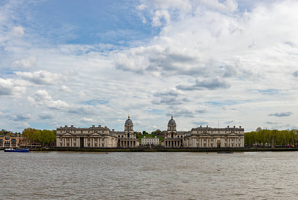 London, United Kingdom - April 18, 2025: A picture of the University of Greenwich seen across the Thames.