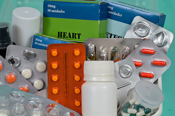 medicine box with forgotten products inside the house
