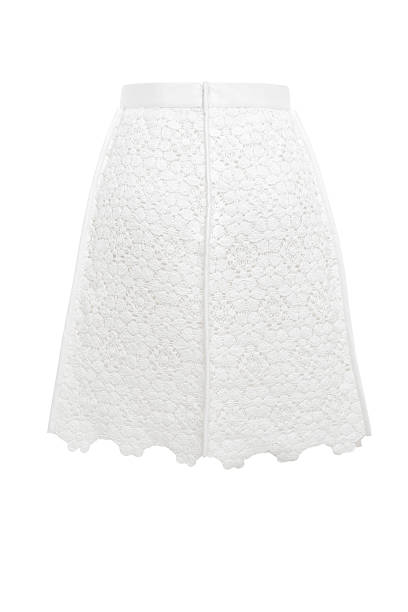 istock White Skirt Lace Floral Pattern Fabric isolated in white background 2238757965