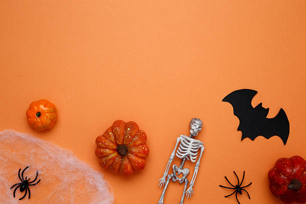 istock Halloween decoration pumpkins bats ghosts spooky festive atmosphere 2238774220