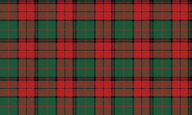 istock Seamless plaid fabric, green, red, black, for textiles and clothing design, skirts, pants, adding charm to both vintage and modern fashion looks. 2238774691