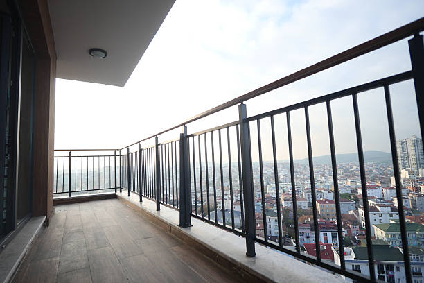istock Balcony view overlooking a cityscape during a cloudy afternoon 2238790928