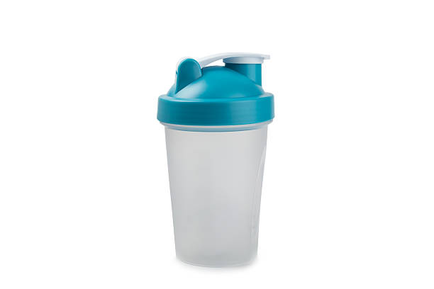istock Protein powder.protein shake isolated on white background.Shaker bottle with protein.Food supplement.Whey protein powder with shaker for mixing.Sports nutrition.Concept of sports and healthy lifestyle 2238798890