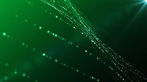 istock Futuristic line wave background 4K stok video 2238806386