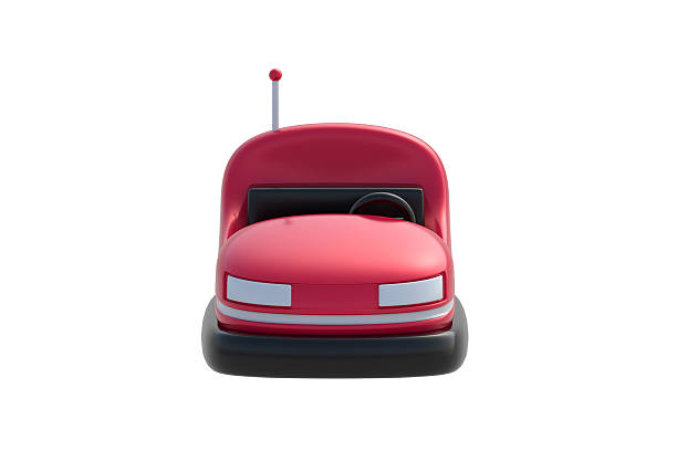 istock Electric bumper car isolated on white background. Amusement park equipment. Front view. 3d render 2238807246