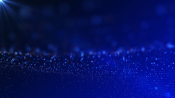 istock Futuristic line wave background 4K stok video 2238807311