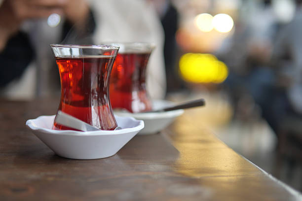 istock Enjoying tukish tea in a cozy cafe atmosphere today 2238807313